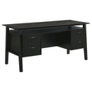 Goodson 64-inch 4-Drawer Double Pedestal Computer Desk Black