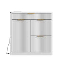 Freestanding Office File Cabinet with Built-in Charging Station