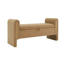 Modern Teddy Upholstered Large Bed End Bench With Arms And Storage by Unique Piece Furniture