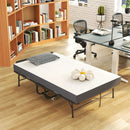 Twin Wide Folding Bed with Adjustable Headboard and Memory Foam Mattress by HouseOfZazla