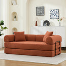 Folding Sofa Bed 78.5" Convertible Couch with 2 Pillows