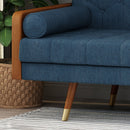 Aidan - Mid Century Modern Tufted Fabric Sofa