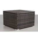 Modern Patio Rattan Sectional Set With Cushions