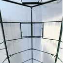 Polycarbonate house, Heavy Duty Outdoor Aluminum Walk-In House Kit With Rain Gutter, Vent And Door For Backyard Garden by HouseOfZazla