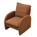 Modern Sherpa Upholstered Accent Chair, Comfortable Living Room Armchair, Lounge Chair For Bedroom, And Office by HouseOfZazla