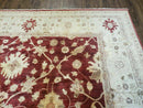 8' X 10' Handmade Peshawar Floral Oriental Wool Rug Hand Knotted Carpet Nice