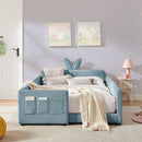 Cute Rabbit Ear Upholstered Platform Bed Frame With Safety Rail by HouseOfZazla