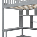Loft Bed With Bookshelf, Drawers, Desk, And Wardrobe by HouseOfZazla
