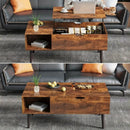 Lift Top Coffee Table with Storage, Wooden Living Room Center Table by 2Dropme