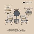 Ashland - 5 Piece Outdoor Conversation Set by HouseOfZazla