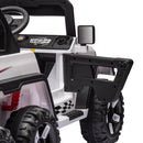 24V Ride On Large PickUp Truck car for Kids,ride On 4WD Toys with Remote Control,Parents Can Assist in Driving,Bluetooth music version,Pickup truck design with spacious storage in the rear.