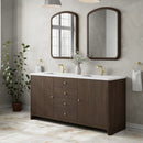 James Martin Gracyn 72" Double Bathroom Vanity, Sable