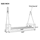Twin Size Porch Swing Bed Seating Gray