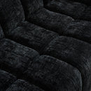 Quilted Cloud Sofa With Rounded Armrests And Piano Key Backrest Design by HouseOfZazla