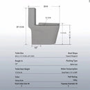 1 Piece Toilet With Tornado Flush, Dual Flush, And ADA Height Comfort Chair by HouseOfZazla