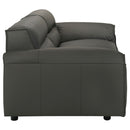 Buxton 2-piece Leather Upholstered Sofa Set Graphite