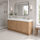 72" Freestanding Bathroom Vanity With Dual Resin Sink