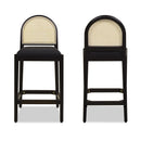 Panama - Curved Back Cane Counter Stool (Set of 2) by HouseOfZazla