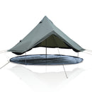 4 Season Bell Tent 13.1FT, Green Waterproof Glamping Yurt Tent by HouseOfZazla