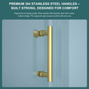 Single Sliding Bypass Shower Door Enclosure With Tempered Glass by HouseOfZazla
