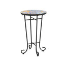 Patio Side Table, Colorful + Black by HouseOfZazla