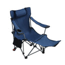 Outdoor Folding Adjustable Reclining Camping Chair with Cup Holder