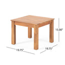 Halcyon - Outdoor Side Table With Slat Design