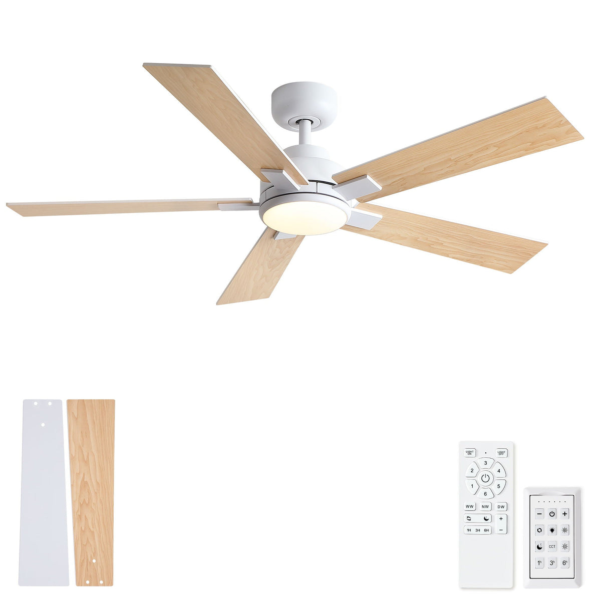 Reversible Motor Integrated LED Dimmable Ceiling Fan With Light, photo 40 of 40