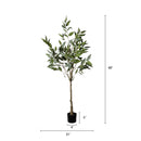 5Ft Realistic Artificial Eucalyptus Tree In Pot With Lush Leaves For Home Office Decor - Green Leaves by HouseOfZazla