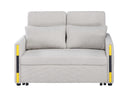 Percy - Teddy Sleeper Loveseat With Dual-Pull Sleeper Design by HouseOfZazla