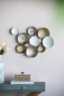 Contemporary Metal Wall Decor Accent - Golden / White by Unique Piece Furniture