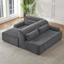 Chenille L-Shape Luxury Sectional Sofa