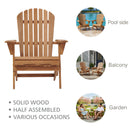 Oversize Outdoor Folding Adirondack Chair, Patio Chair For Garden by Unique Piece Furniture