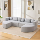 Boneless - Couch Modular Sectional Sofa With Deep Seating And Curved Design by Unique Piece Furniture
