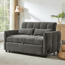 Loveseat Sofa Pull-Out Bed With Adjustable Backrest, 3 USB Ports And 2 Lumbar Pillows For Living Room by HouseOfZazla