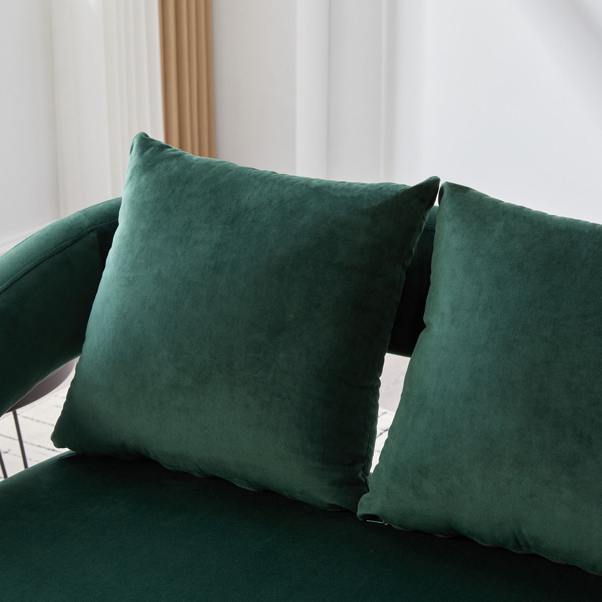 Open Back Loveseat Settee With 3 Pillows, photo 28 of 28
