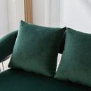 Open Back Loveseat Settee With 3 Pillows by HouseOfZazla