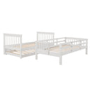 Stairway Bunk Bed With Storage And Guard Rail For Bedroom by Unique Piece Furniture