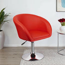 Adjustable Swivel Barrel Chair For Dining Room - Red by HouseOfZazla