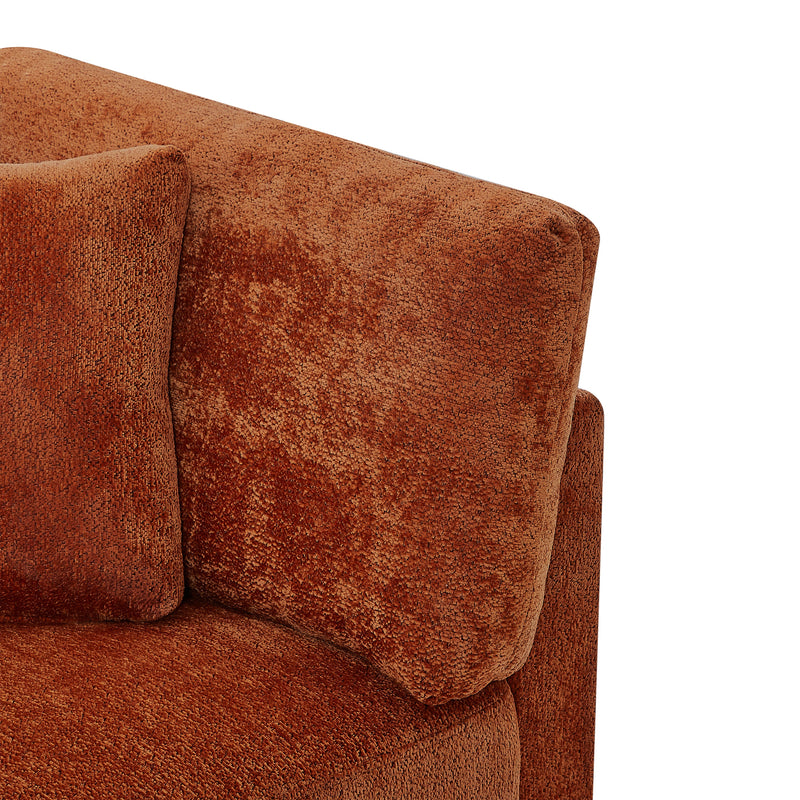 83.50" Modern Flared Arms Sofa (Caramel), photo 10 of 10