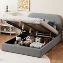 Upholstered Platform Bed With Hydraulic Storage System by Unique Piece Furniture