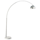 Krester - Dome Shade Arc Floor Lamp - Chrome by HouseOfZazla