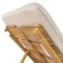 Riviera Outdoor Chaise Lounge with Wheels, Acacia Wood Frame (Set of 2) by HouseOfZazla