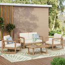 4-Pieces Acacia Wood Patio Furniture Set by HouseOfZazla
