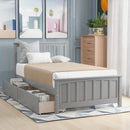 Platform Bed With Two Drawers by Unique Piece Furniture