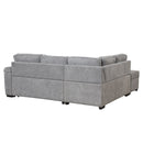 Sleeper Sofa Bed, 2 In 1 Pull Out Sofa Bed L Shape Couch With Storage Ottoman For Living Room, Bedroom Couch And Small Apartment by HouseOfZazla