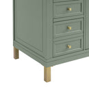 James Martin Chicago 60" Single Bathroom Vanity, Smokey Celadon