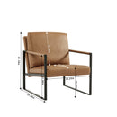 Walker Edison | Faux Leather Lounge Accent Chair