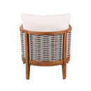 Outdoor Unique Tub Design 4-Seat Sofa Set with Woven Rope by HouseOfZazla