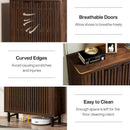6 Tier Shoe Cabinet With Louvered Doors by HouseOfZazla